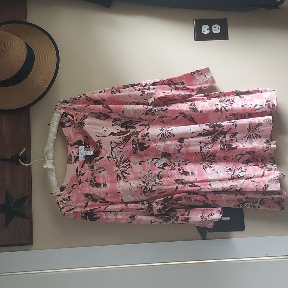 Denim and Company plus size top 2X NWOT